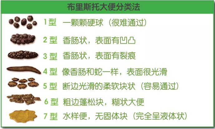 粪便的形态和分类有很多种,医学上常用的布里斯托大便分类法就把粪便