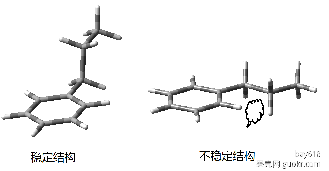 正丙苯中的c原子可能共平面吗?