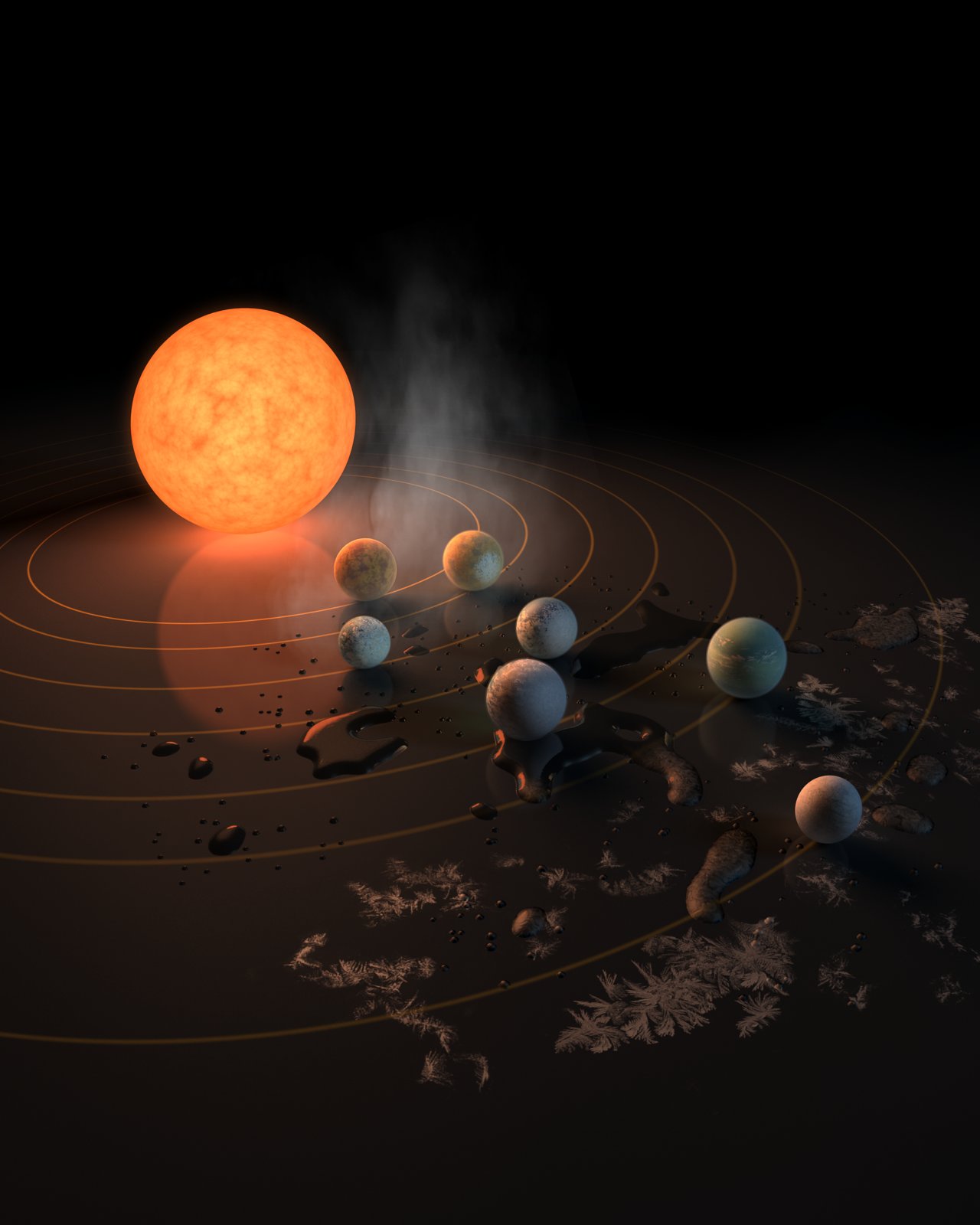 nasa又搞大新闻40光年外发现7颗类地行星